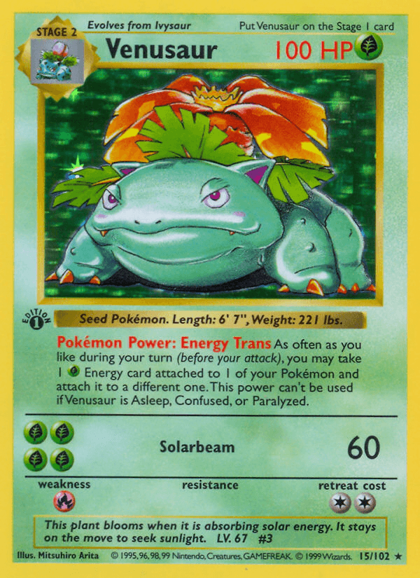 Venusaur — Base Set #15